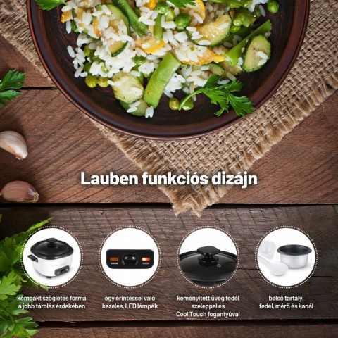 Lauben Rice Cooker Square 1000WB Lauben Rice Cooker Square 1000WB